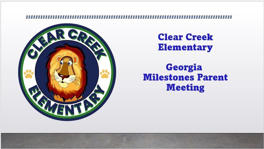 Milestones Parent Meeting