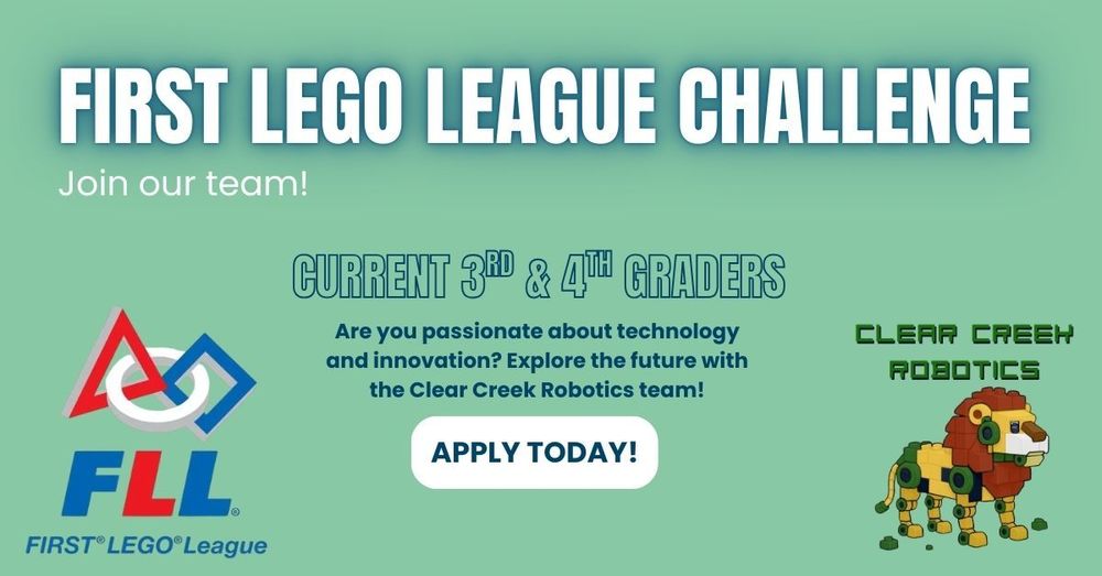 Frist Lego League Challenge: see flyer for details