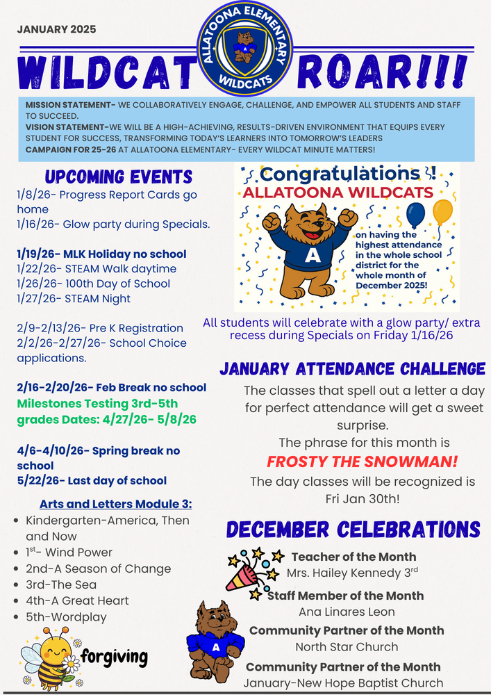 January Wildcat ROAR!