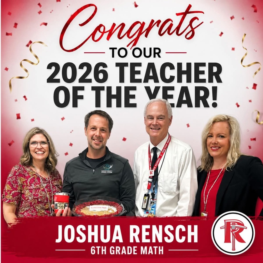 Joshua Rensch Teacher of the Year!