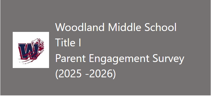 Woodland Middle School. Title I. Parent Engagement Survye. (2025-2026).