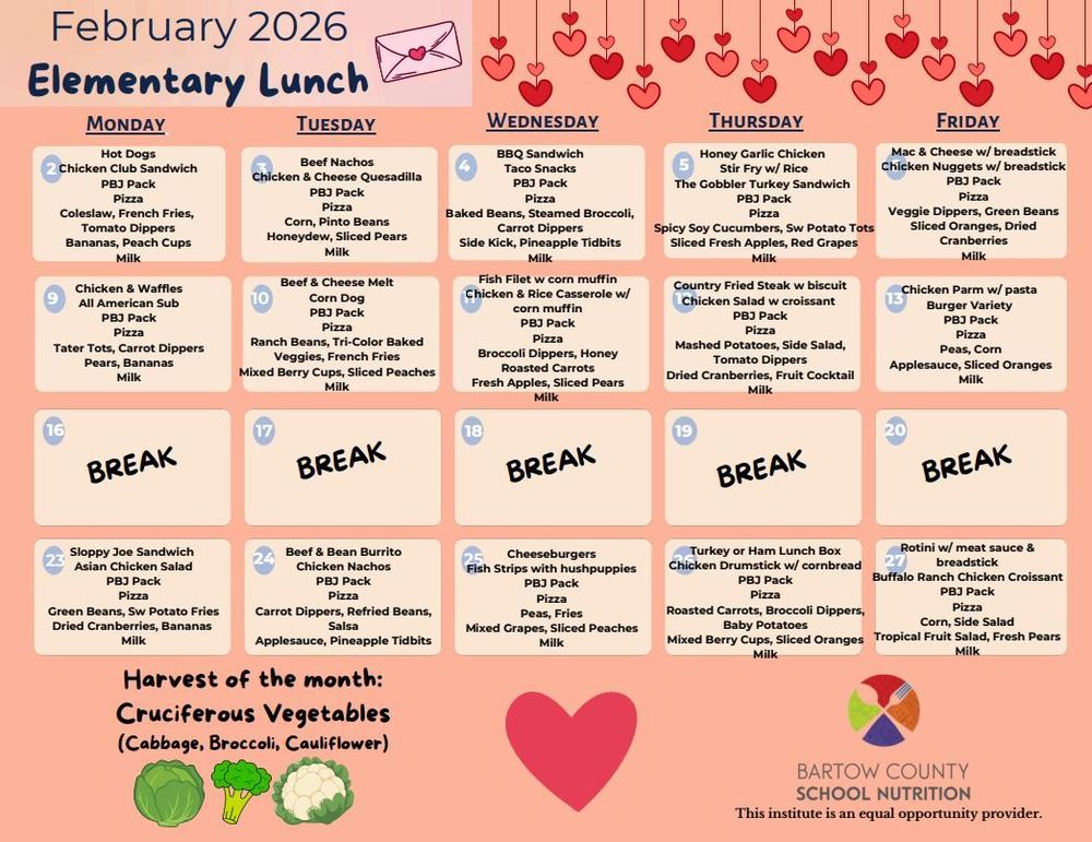 February Menu