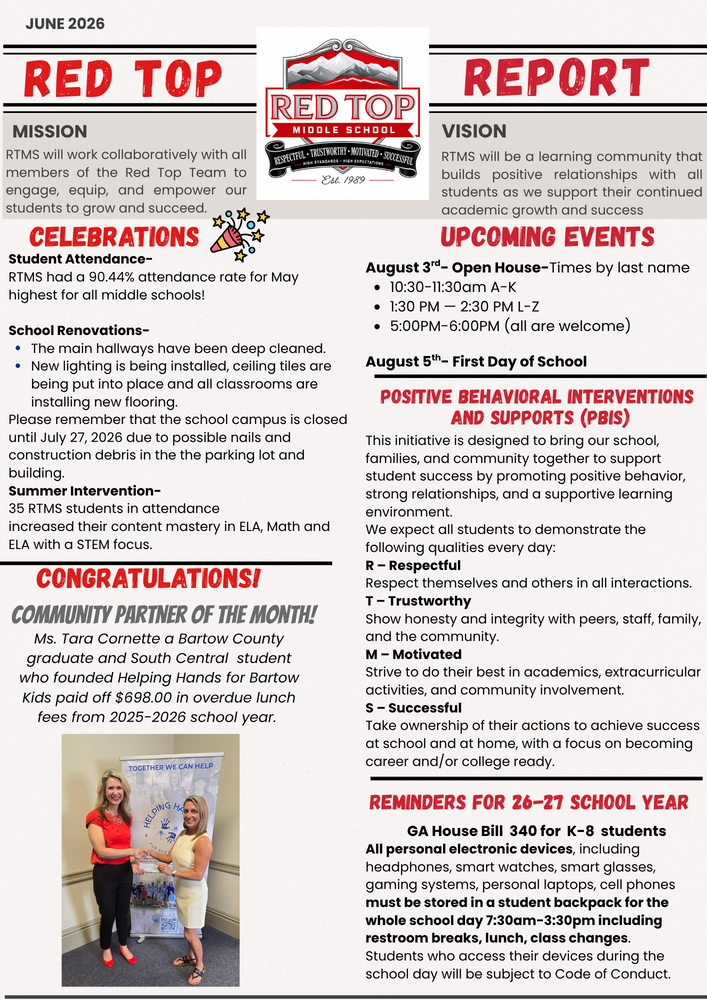 Red Top Report June 2026 Edition!