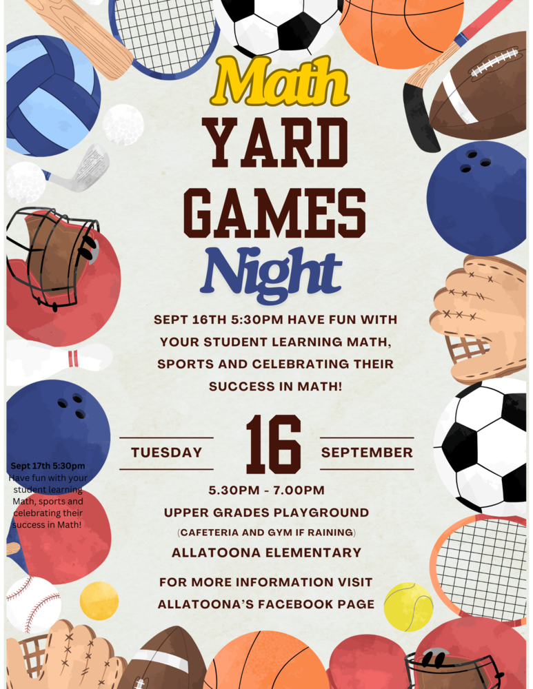 Math Yard Games Night