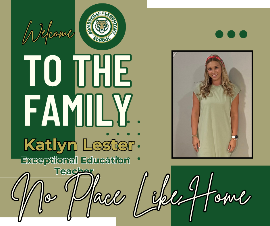 Welcome Ms. Lester