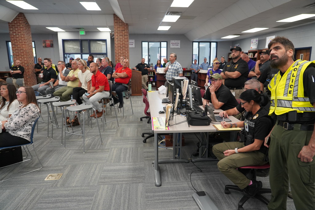 group of school leaders and emergency management agencies