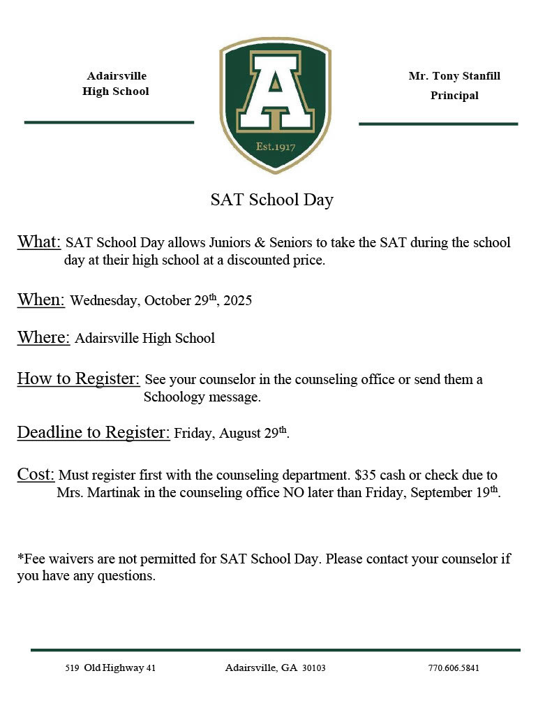 SAT Day at AHS