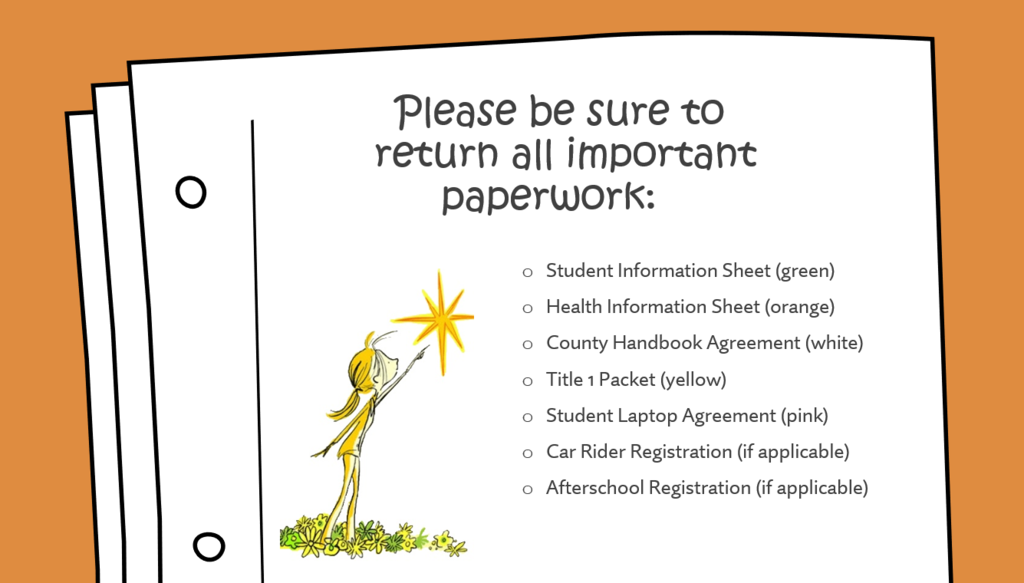 Important Paperwork Reminder: See flyer for more details.