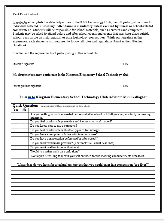 Technology Club Application English p.2