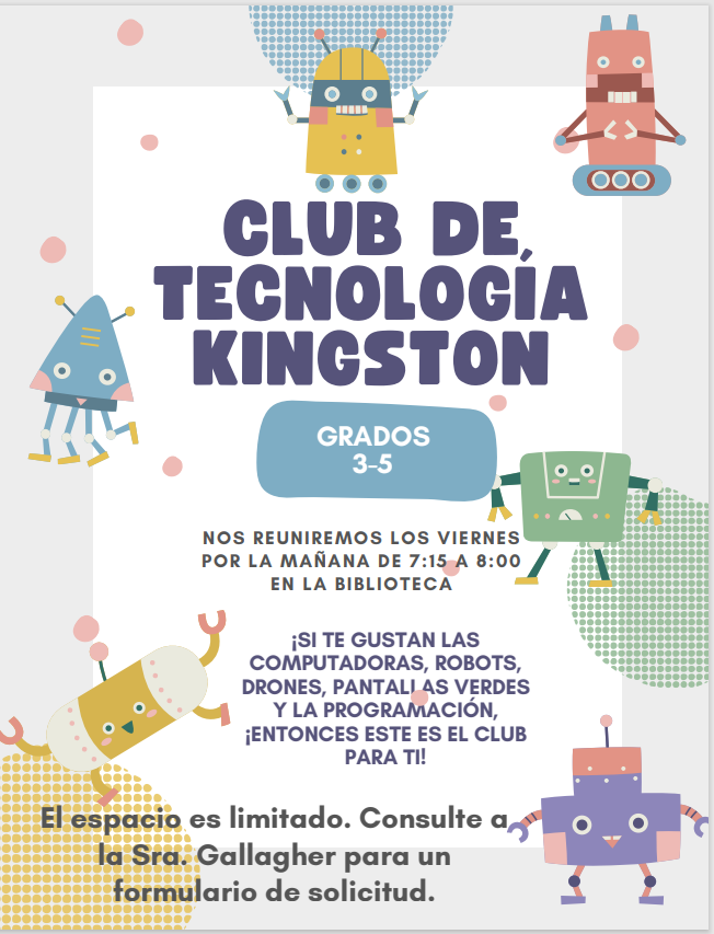 Kingston Technology Club Flyer Spanish