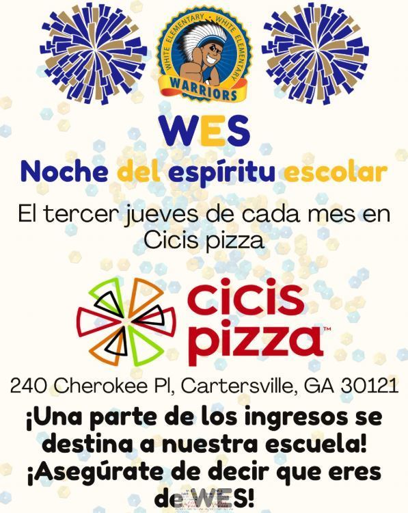 IT'S HAPPENING!!! CICI SPIRIT NIGHTS ARE BACK!!!  We will see you THIS THURSDAY night for our 1st Spirit Night of the year!  4 - 10 pm.