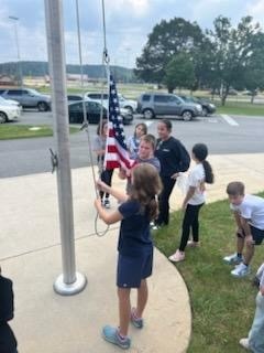 🇺🇸Thank you to Officer Hornback and his Seniors who helped train our new Safety Patrol members for duty!🇺🇸
