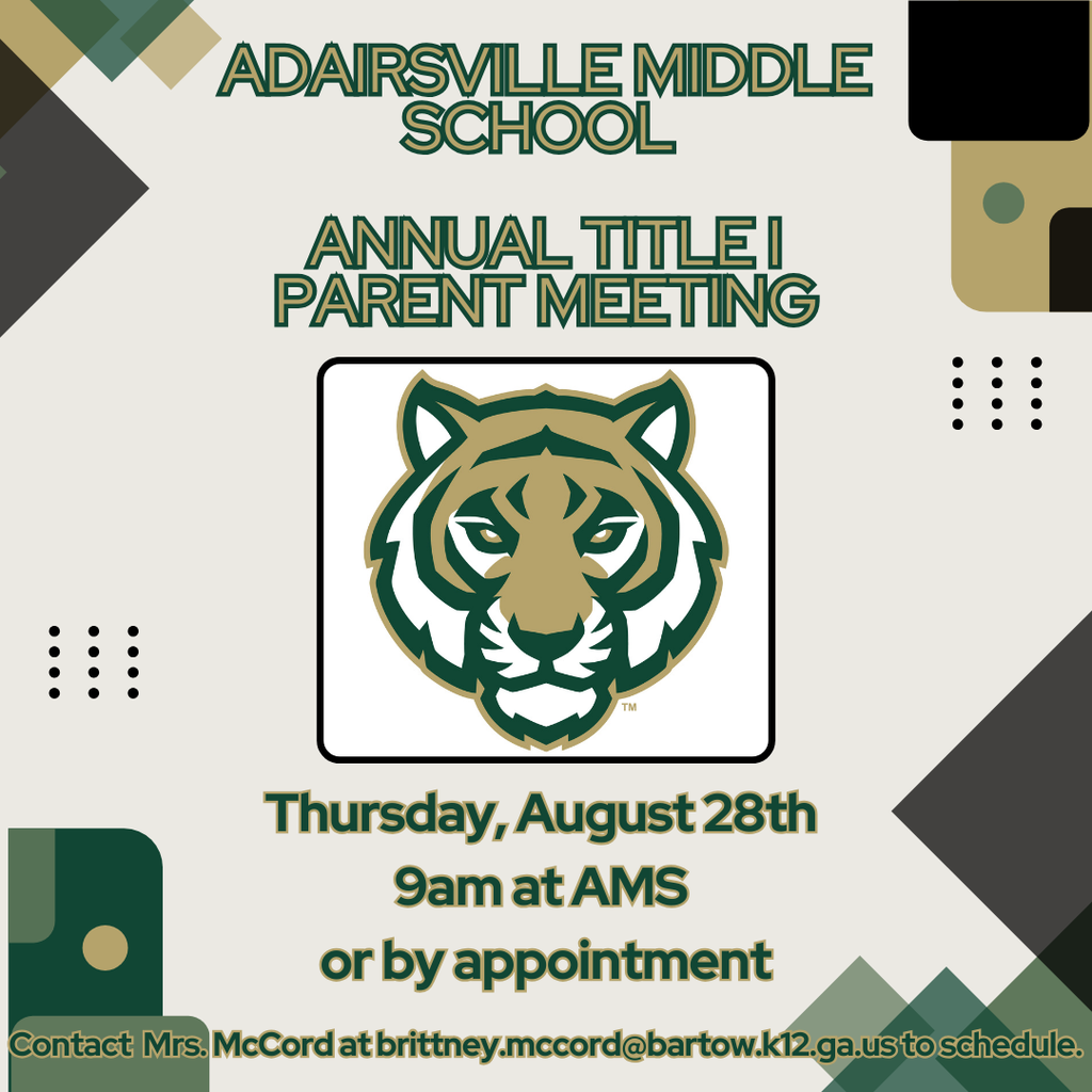 Title I Meeting August 28th 2025 at 9am or by appointment
