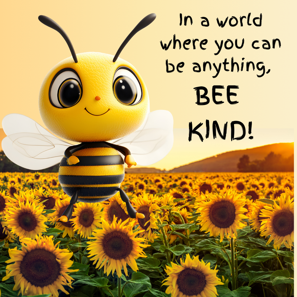 In a world where you can be anything, bee kind.