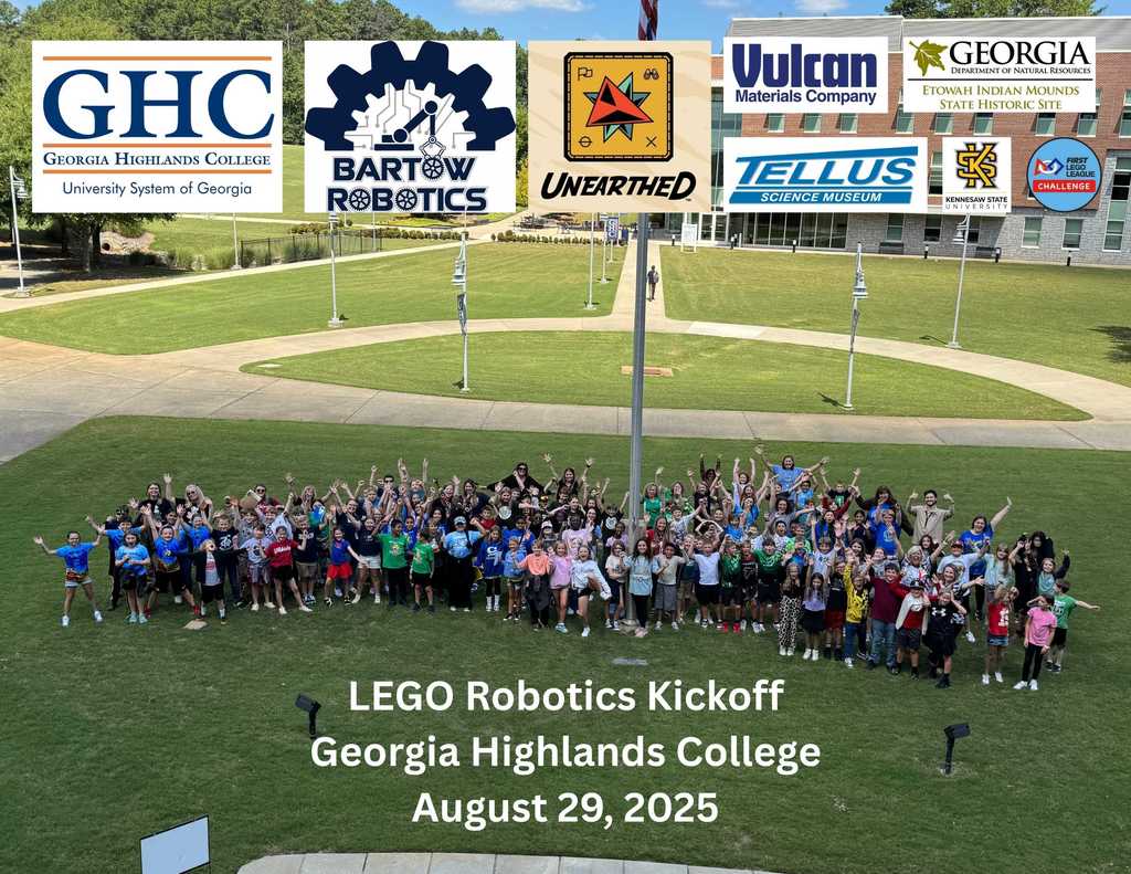 15 LEGO Robotics Teams from Bartow County and Catoosa Kicked Off the "Unearthed" Season at Georgia Highlands College