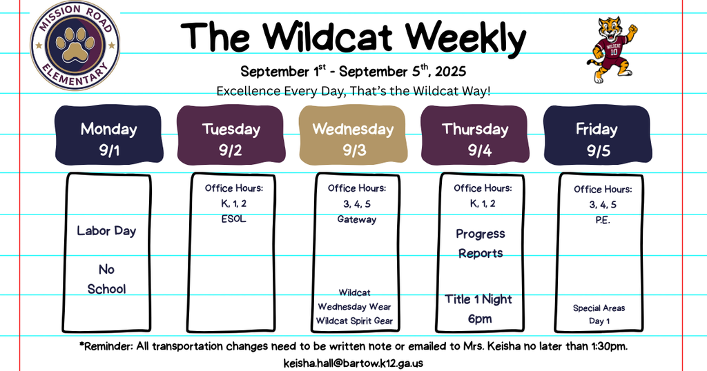 wildcat weekly september 1st to 5th