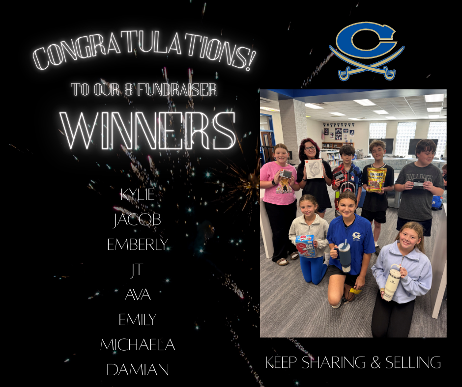 congratulations to our fundraiser winners : kylie, jacob, emberly, jt, ava, emily, michaela, damian; keep sharing and selling