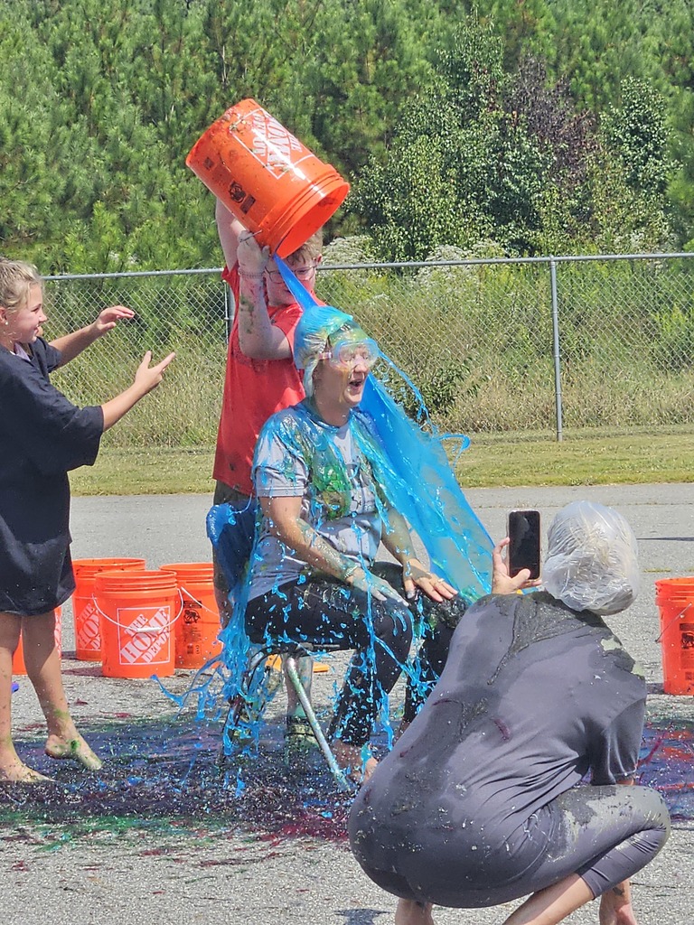 Students and staff had a great time on Friday during the PTCO Slime Day!