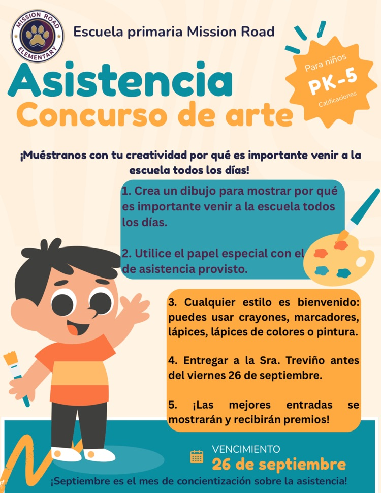 attendance art contest Spanish 