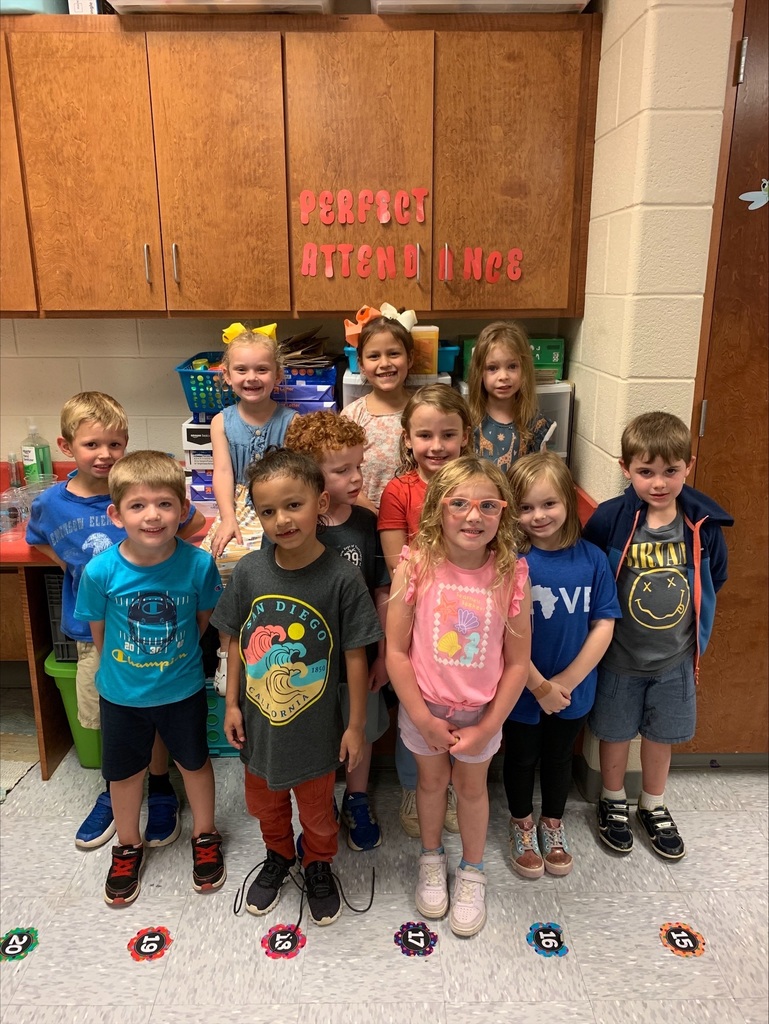 Congratulations to Mrs. Bennett's class for 17 days of PERFECT ATTENDANCE! Their class has earned extra recess!