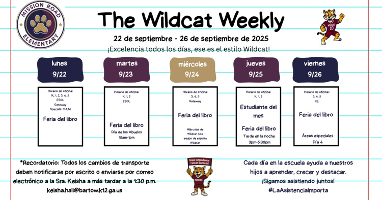 wildcat weekly Spanish