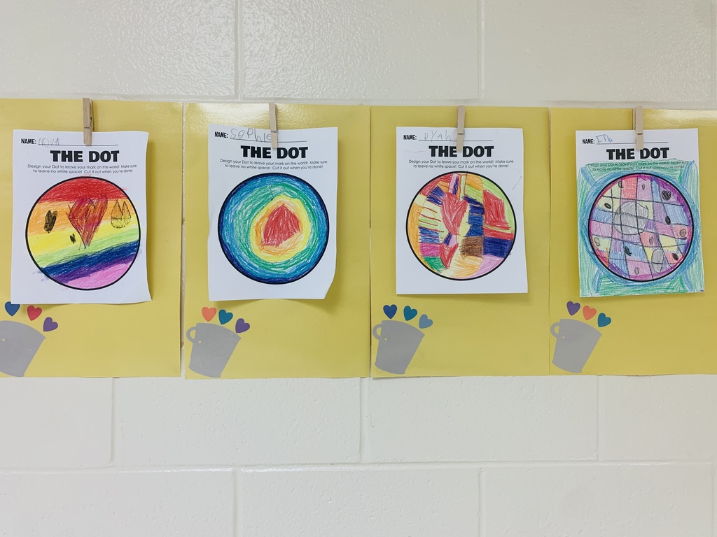 🎨✨ White Elementary Celebrates International Dot Day! ✨🎨 Our Warriors joined in the fun of International Dot Day, inspired by the book The Dot by Peter H. Reynolds. 📖🖌️ Each grade level chose a special activity to celebrate creativity and making our mark in the world. From colorful art projects to imaginative dot-inspired creations, our students showed off their unique talents and big ideas! 🌟 We are so proud of the way our Warriors continue to shine with creativity and confidence. 💙💛 #DotDay #MakeYourMark