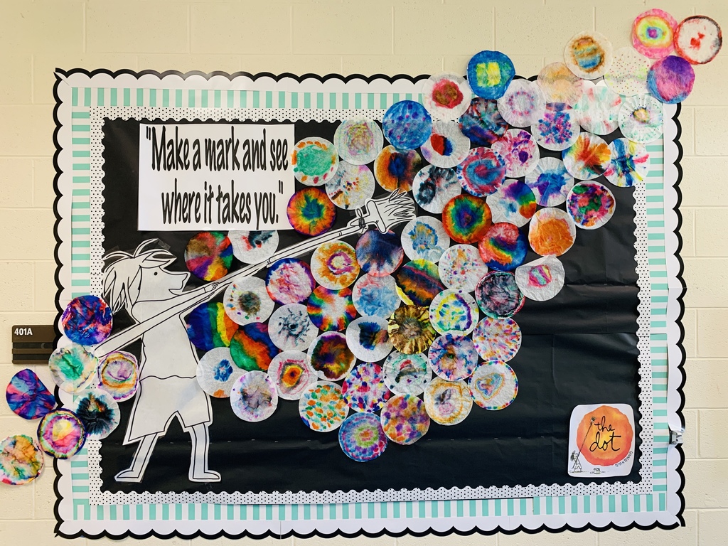 🎨✨ White Elementary Celebrates International Dot Day! ✨🎨 Our Warriors joined in the fun of International Dot Day, inspired by the book The Dot by Peter H. Reynolds. 📖🖌️ Each grade level chose a special activity to celebrate creativity and making our mark in the world. From colorful art projects to imaginative dot-inspired creations, our students showed off their unique talents and big ideas! 🌟 We are so proud of the way our Warriors continue to shine with creativity and confidence. 💙💛 #DotDay #MakeYourMark