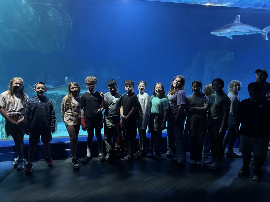5th grade students had a blast today at the Georgia Aquarium. They explored each exhibit to learn more about the animals and how they are taken care of. Mrs. Kron and Mrs. Westbrook's class went to the Sea Lion show and got to experience the amazing Dolphin show. The kids had a blast and got to sit front row to get splashed by the animals! Ms. Taylor's class explored the exhibits and even got to take home some souvenir postcards! Overall, it was a great day!