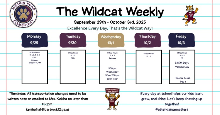 Wildcat weekly English