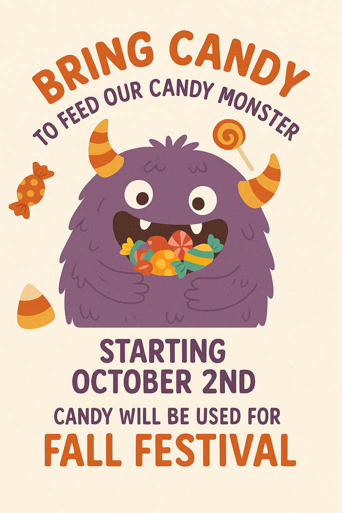 Bring Candy: See flyer for details.