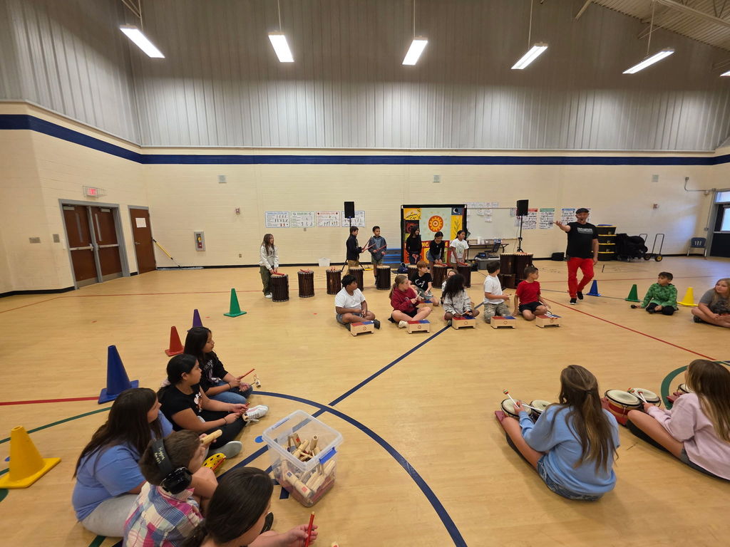 Students in kindergarten through 5th grade enjoyed the Dancing Drum interactive presentation during Special Areas today! Thank you to everyone who contributed to this in school field trip. If you have not sent in your contribution yet ($5), please do so by this Friday. 