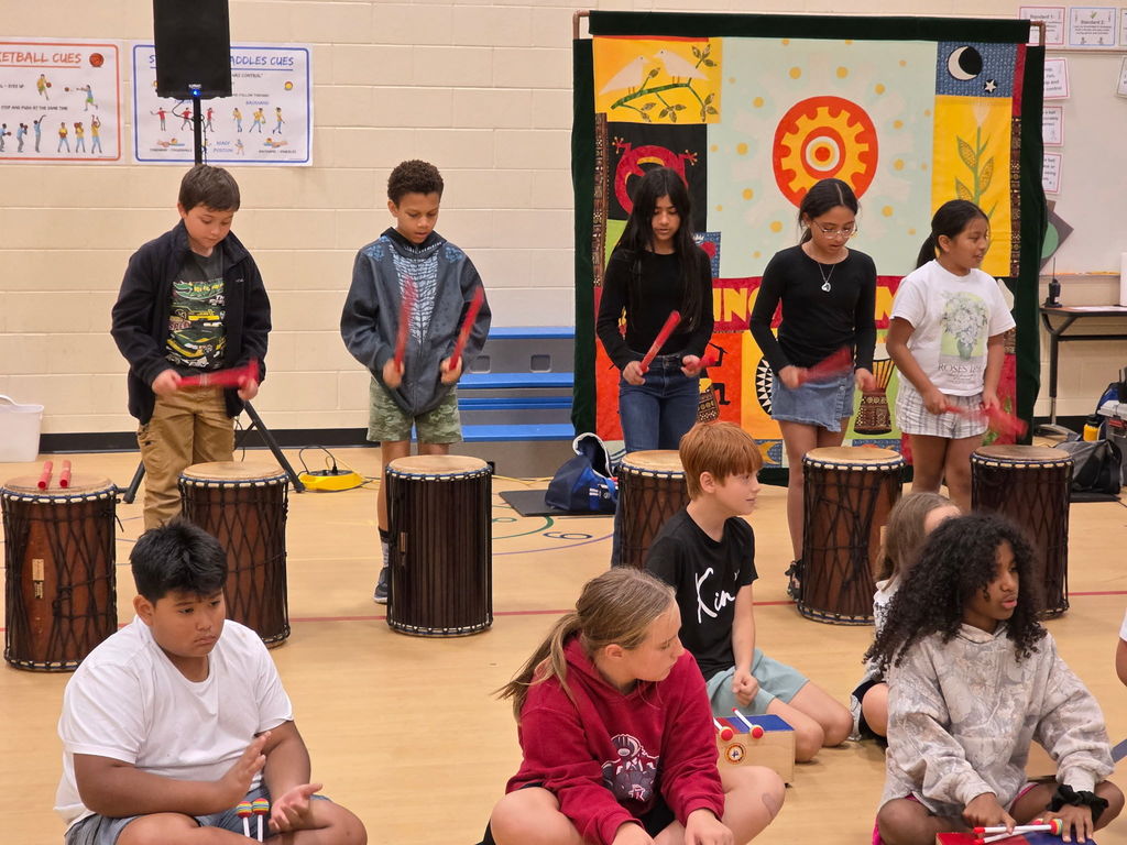 Students in kindergarten through 5th grade enjoyed the Dancing Drum interactive presentation during Special Areas today! Thank you to everyone who contributed to this in school field trip. If you have not sent in your contribution yet ($5), please do so by this Friday. 
