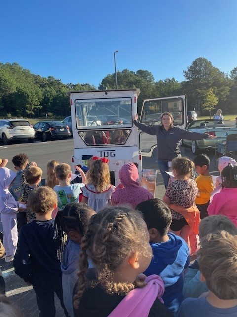 Presentation of vehicles during our STEM showcase.