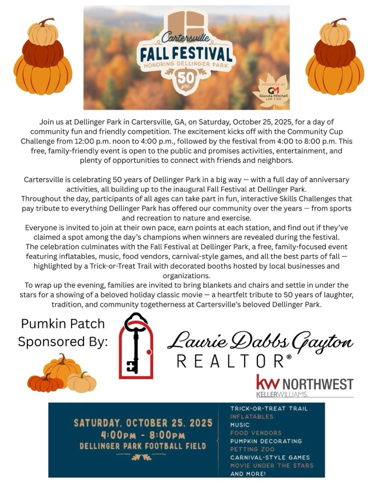 Cartersville Fall Festival information