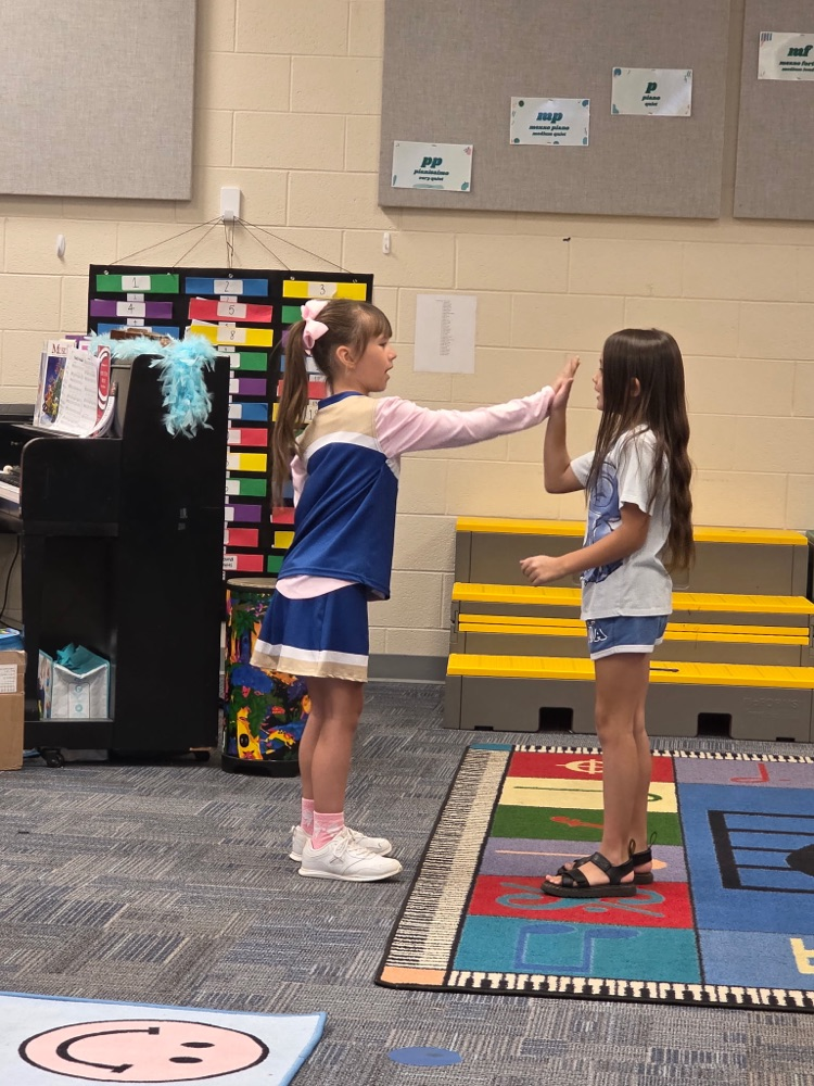 Students enjoyed learning about folk music and folk dances with Mrs. Barkley in music today.