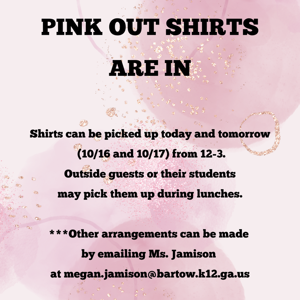 Pink Out shirt pickup