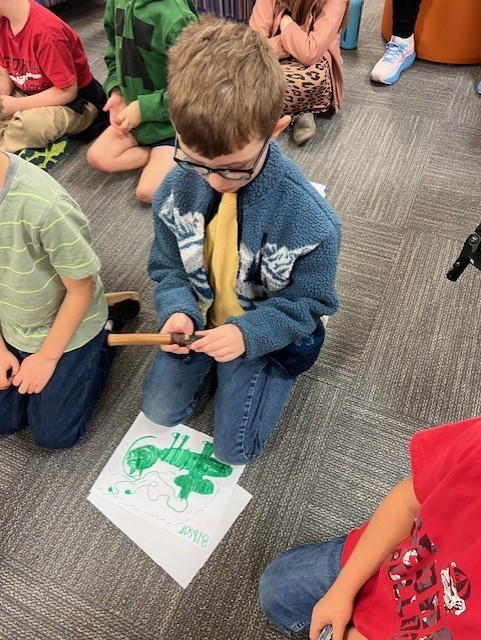 Second grade enjoyed a visit from Etowah Indian Mounds to discuss Native American culture. This fun, informative visit laid the foundation for their next Arts and Letters module that addresses the essential question "How has the American West changed over time?" This also ties into their yearlong STEM PBL question "How has development changed our community over time, and what steps can we take to minimize a negative effect going forward?"
