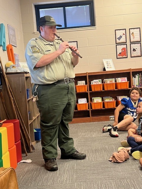 Second grade enjoyed a visit from Etowah Indian Mounds to discuss Native American culture. This fun, informative visit laid the foundation for their next Arts and Letters module that addresses the essential question "How has the American West changed over time?" This also ties into their yearlong STEM PBL question "How has development changed our community over time, and what steps can we take to minimize a negative effect going forward?"