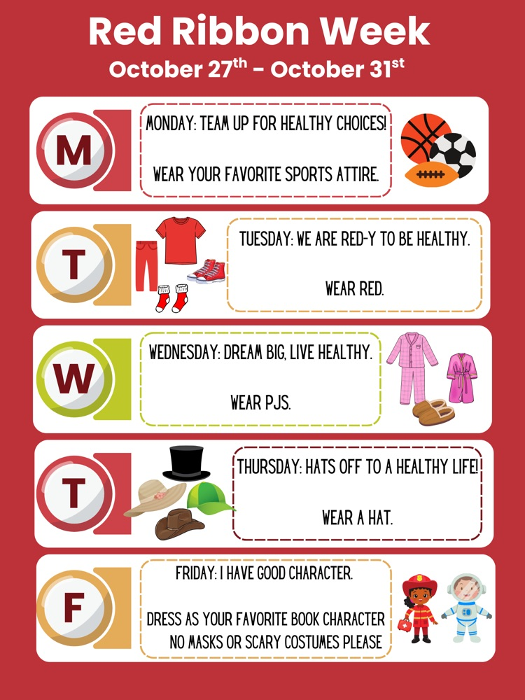 red ribbon week schedule