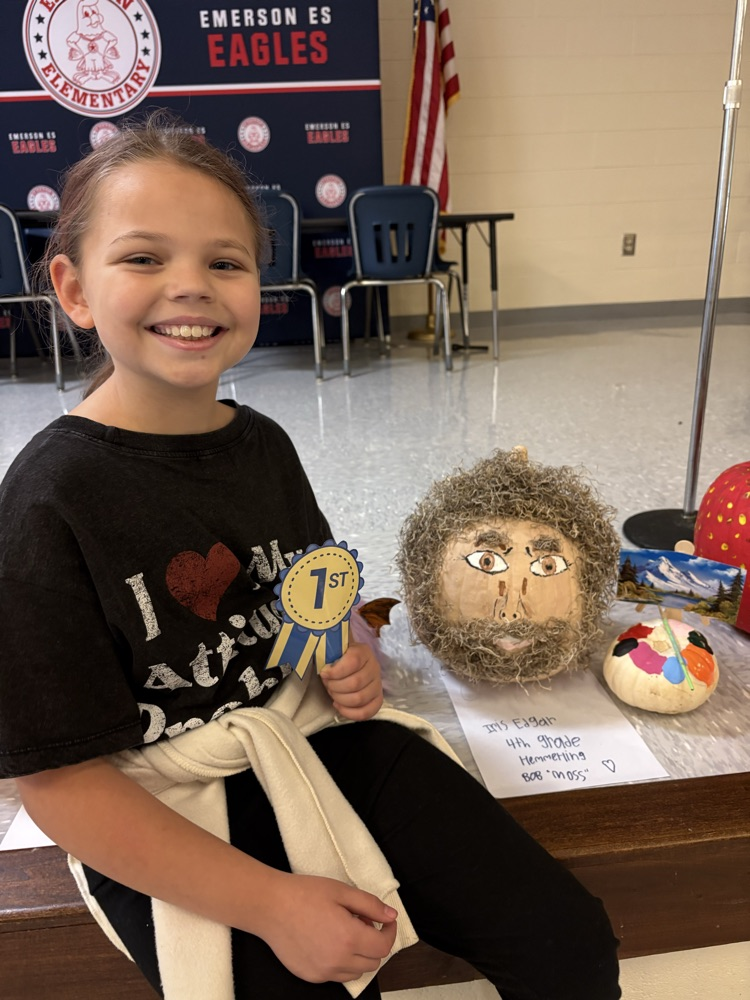 We had a great display of pumpkins for our pumpkin decorating contest! Congratulations to our winners!