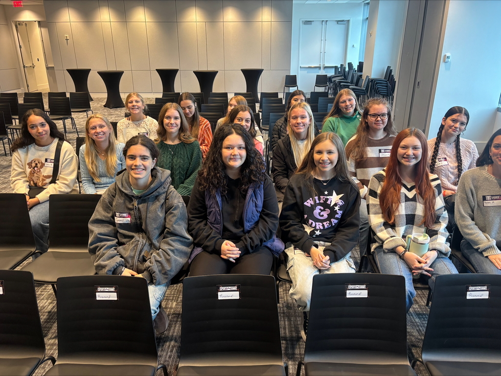 Adairsville High School students sitting on field trip