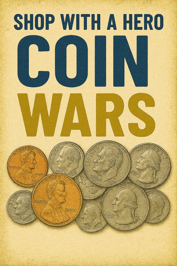 Shop With A Hero Coin Wars Collection begins today. Let’s see which kingdom can bring in the most coins. 