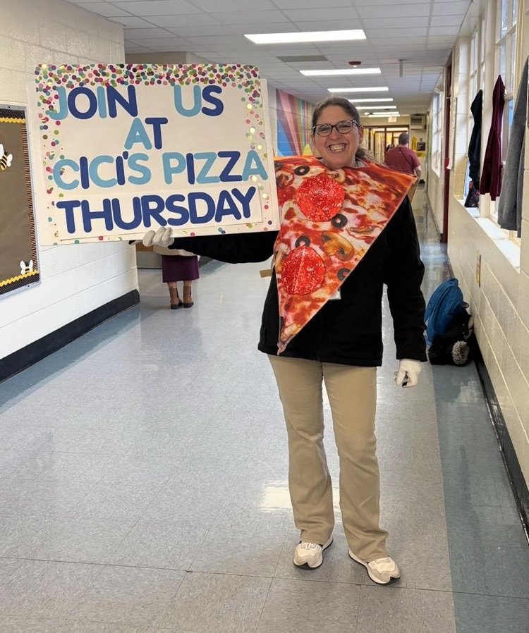 🍕🍕Ms. Courtney wants you to remember that this Thursday is our Cici's Pizza night!  Please join us for dinner and help support our school!🍕🍕