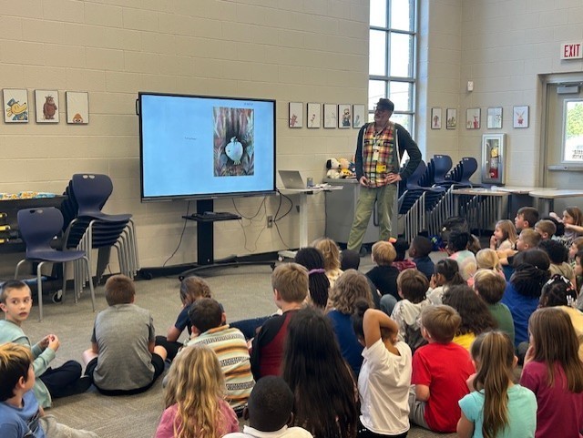📚✨ Special Visit Alert! ✨📚  Our 1st and 2nd grade students had a wonderful time today with Mr. Shalin, Youth Services Coordinator at Bartow County Public Library! He shared all about the amazing things happening at the library, read some fun stories, and even did some interactive readers theatre! 🎭  A big thank you to Mr. Shalin for bringing the joy of reading and imagination to our school today — we can’t wait to see you again soon for grades 3 - 5! 💛💙