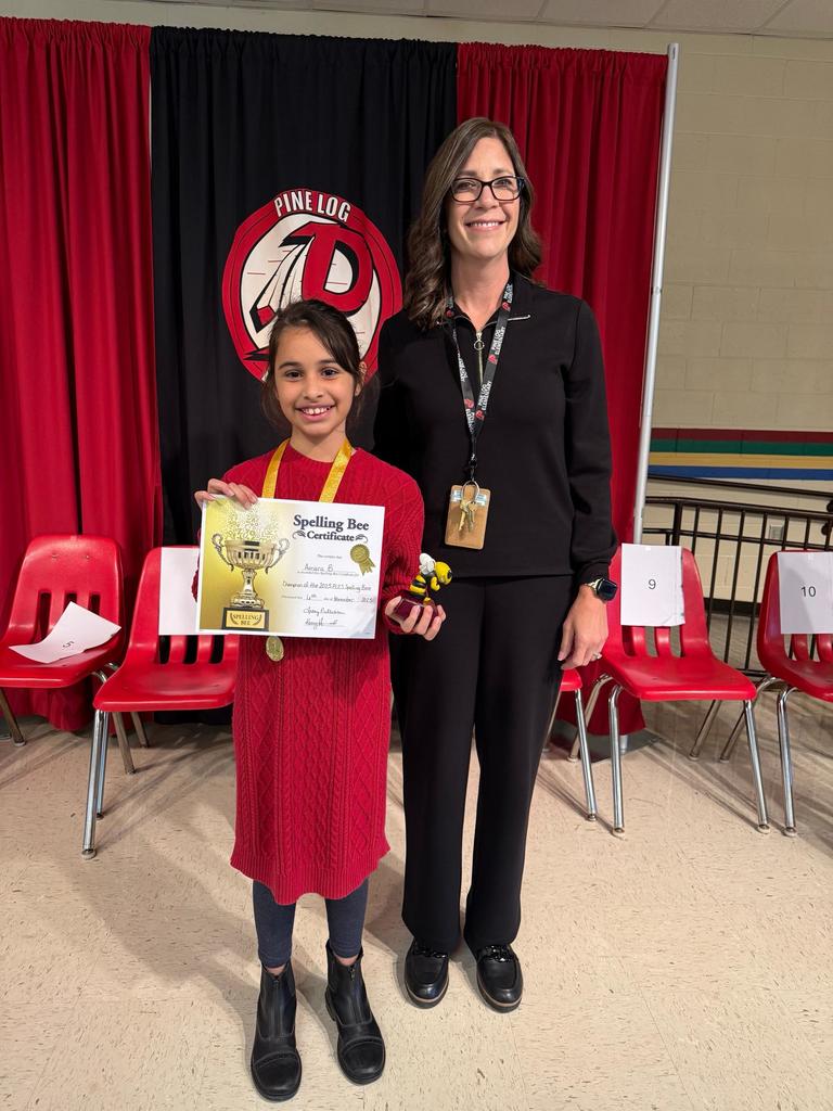 🎉 Congratulations to our 2025 Pine Log Elementary School Spelling Bee Champions! 🐝 We are so proud of our amazing students! Congratulations to Amara, our school winner, and Ritter, our runner-up! Both students showed incredible focus, determination, and spelling talent. Amara will go on to represent Pine Log Elementary at the Bartow County Spelling Bee—we know she’ll make us proud! 💙📚👏