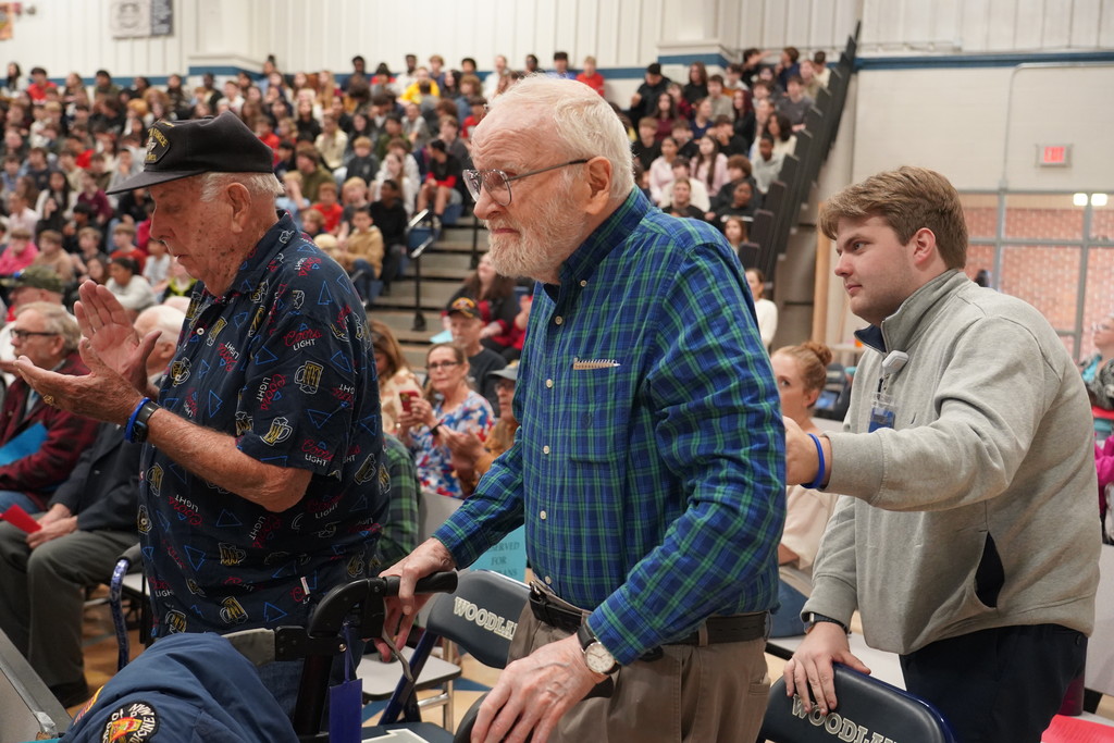 veterans standing up