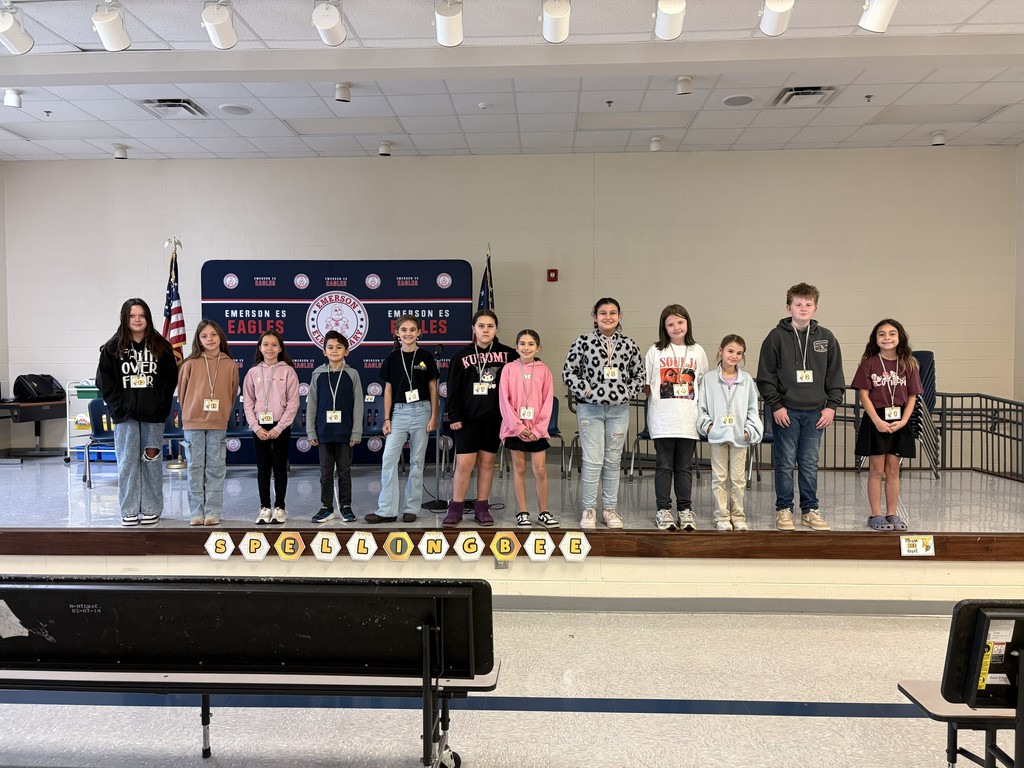 On Friday, we had our Emerson Spelling Bee. All of our students did a great job, and they put forth a lot of effort. Congratulations to our winner, Katie Gravley, and runner-up, Hollis Brown. Katie will represent Emerson at the BCCS Spelling Bee on December 5th! Good Luck, Katie!