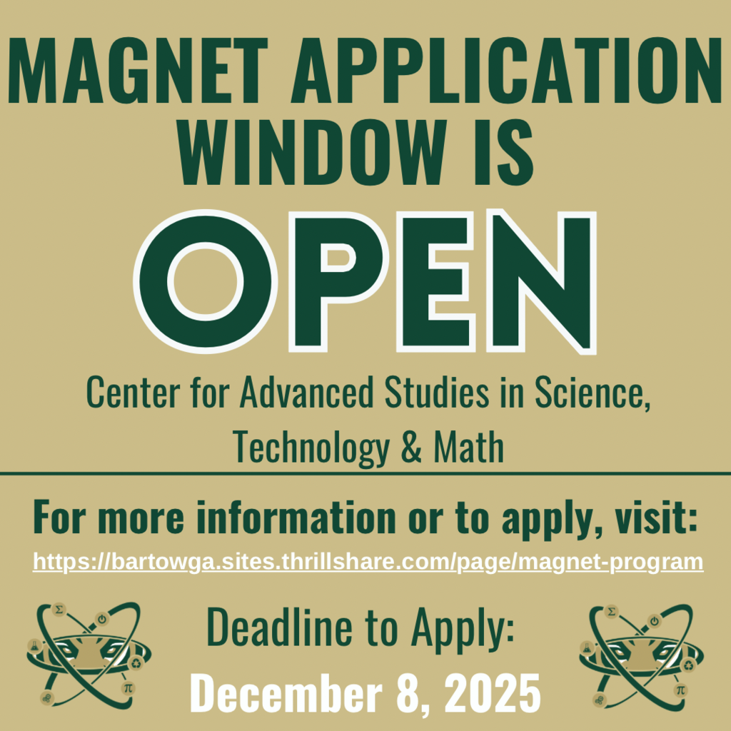 Magnet application is open. Deadline to apply is December 8, 2025.