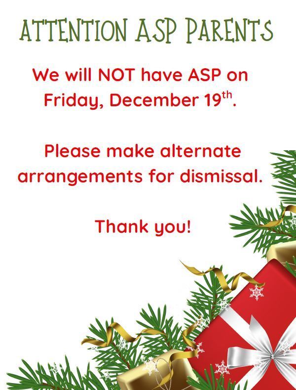 ASP: see flyer for details