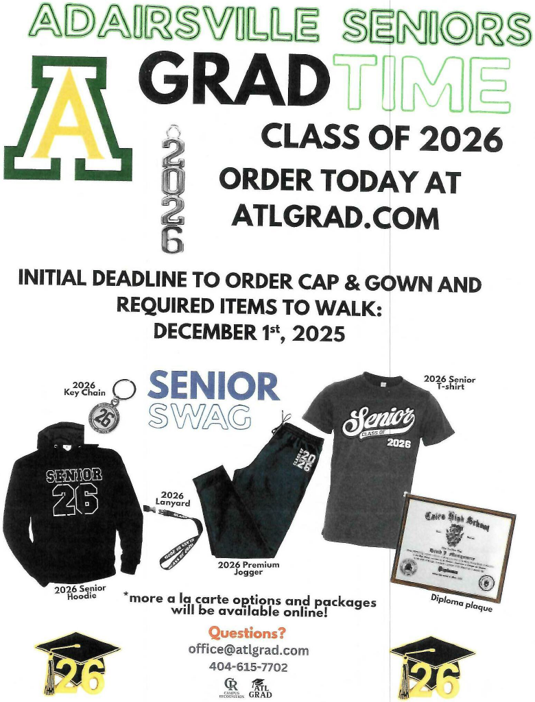 Senior Swag and Cap and Gown